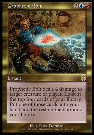 Raio Profético / Prophetic Bolt - Magic: The Gathering - MoxLand