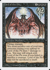 Senhor das Profundezas / Lord of the Pit - Magic: The Gathering - MoxLand