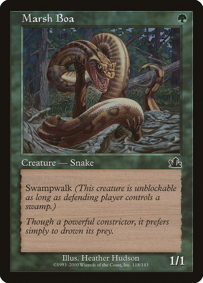 Jibóia do Pântano / Marsh Boa - Magic: The Gathering - MoxLand