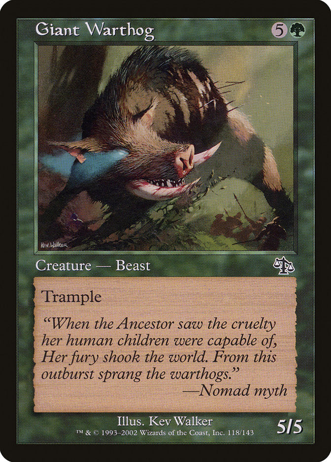 Facócero Gigante / Giant Warthog - Magic: The Gathering - MoxLand