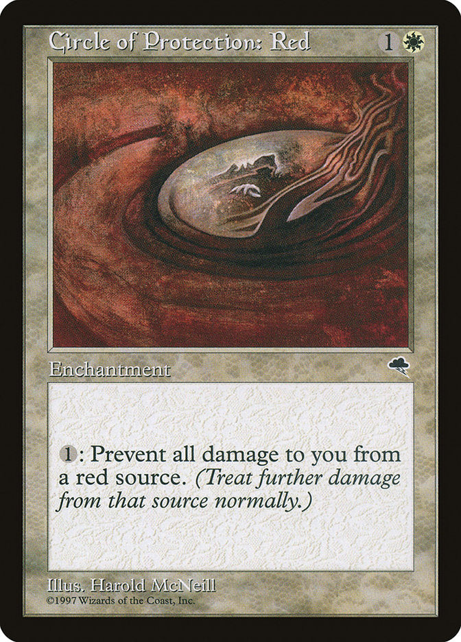 Círculo de Proteção: Vermelho / Circle of Protection: Red - Magic: The Gathering - MoxLand