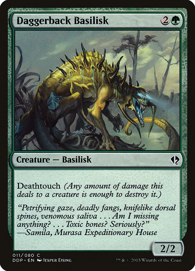 Basilisco Dorso-de-Adaga / Daggerback Basilisk - Magic: The Gathering - MoxLand