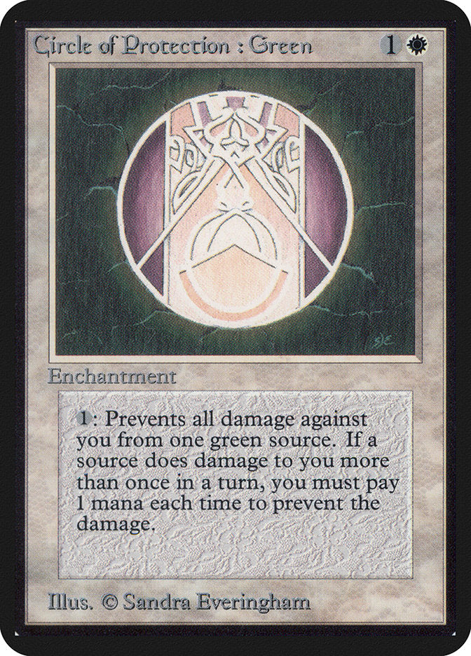 Círculo de Proteção: Verde / Circle of Protection: Green - Magic: The Gathering - MoxLand