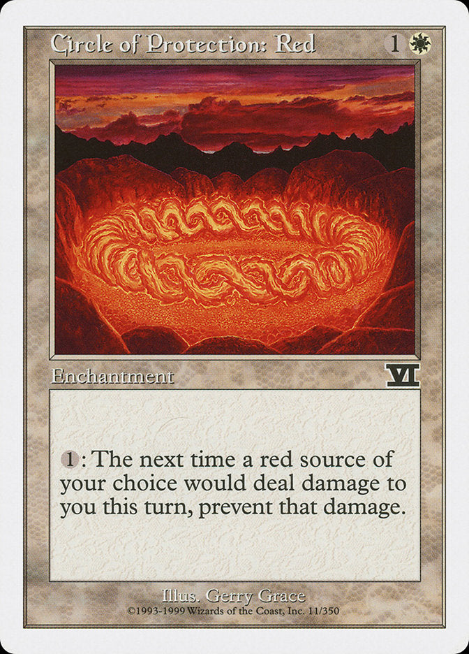 Círculo de Proteção: Vermelho / Circle of Protection: Red - Magic: The Gathering - MoxLand