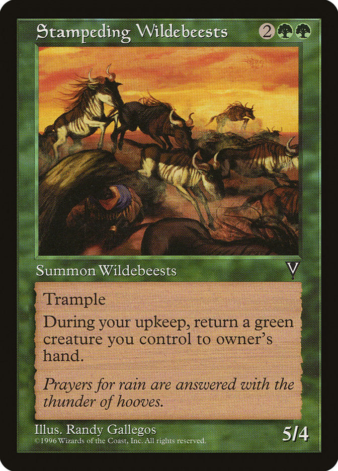 Estouro de Gnus / Stampeding Wildebeests - Magic: The Gathering - MoxLand