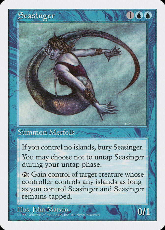 Trovador dos Mares / Seasinger - Magic: The Gathering - MoxLand