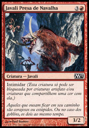 Javali Presa de Navalha / Bladetusk Boar - Magic: The Gathering - MoxLand