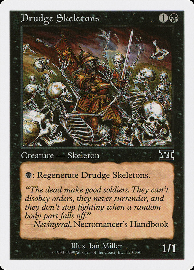 Magic The Gathering Starter Kit Magic: The Gathering Drudge Skeletons Card - Common Creature From Magic 2010 Set, Black, Regenerate Ability MTG Magic 2010 Magic The Gathering Starter Kit Magic: The Gathering Drudge Skeletons Card - Common Creature From Magic 2010 Set, Black, Regenerate Ability MTG Magic 2010