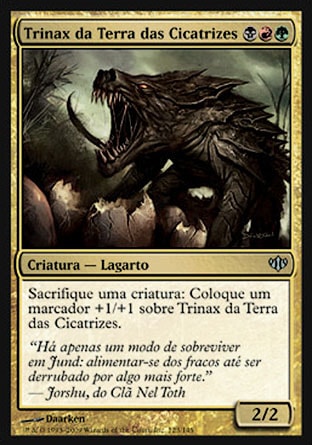 Trinax da Terra das Cicatrizes / Scarland Thrinax - Magic: The Gathering - MoxLand