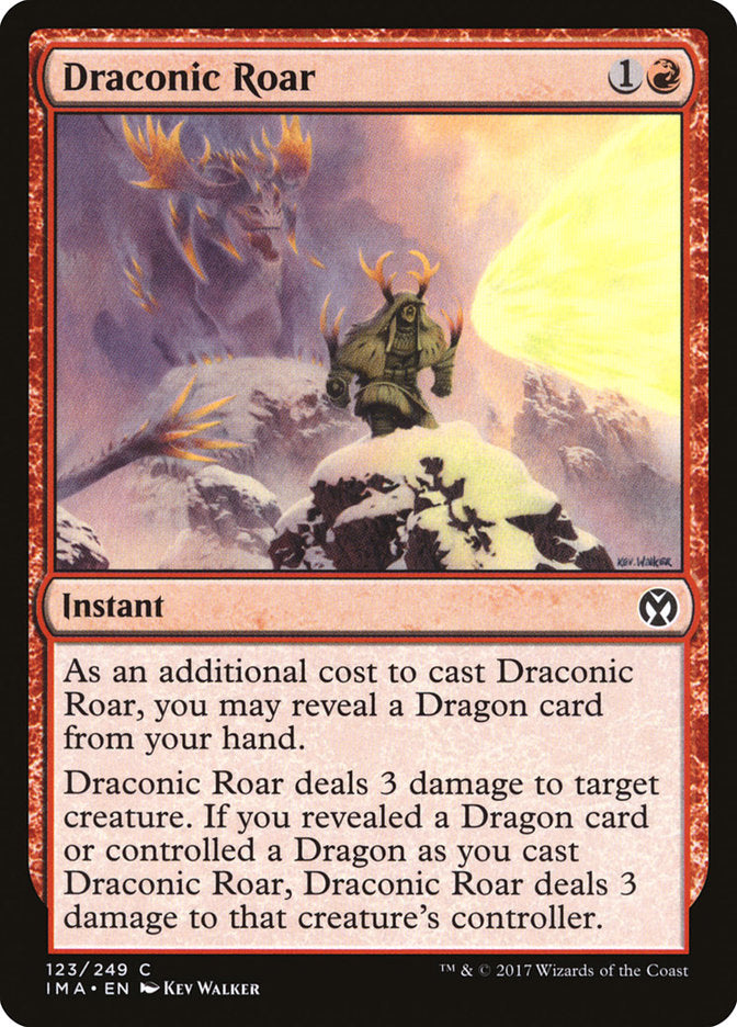 Rugido Dragônico / Draconic Roar - Magic: The Gathering - MoxLand