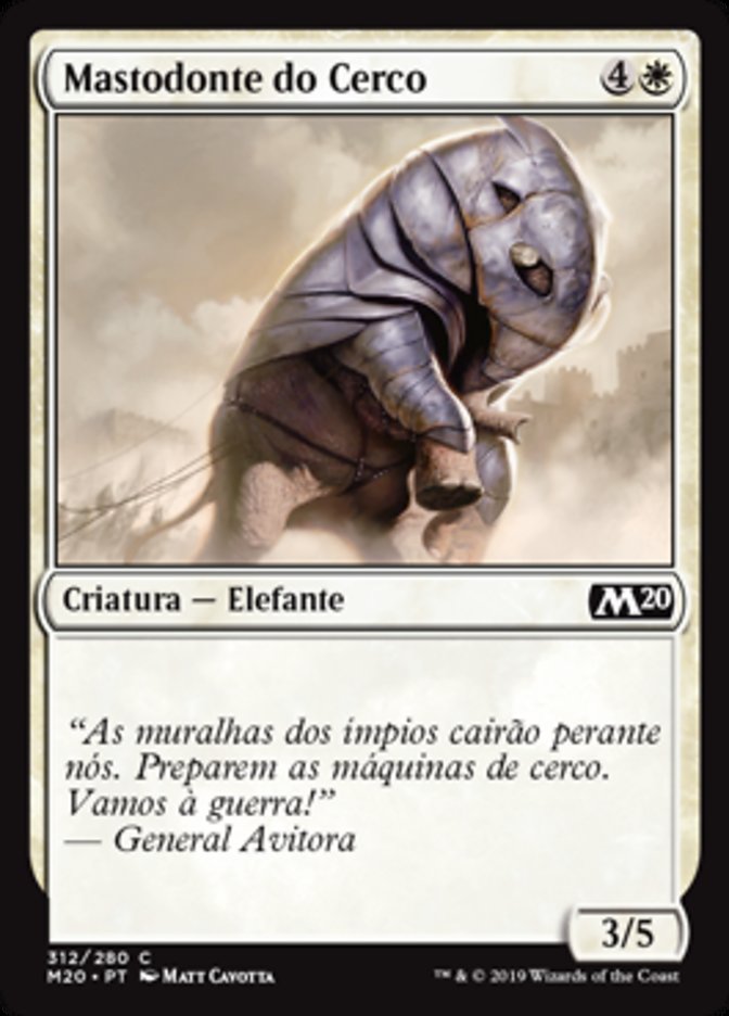 Mastodonte do Cerco / Siege Mastodon - Magic: The Gathering - MoxLand