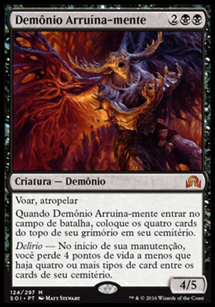 Demônio Arruína-mente / Mindwrack Demon - Magic: The Gathering - MoxLand