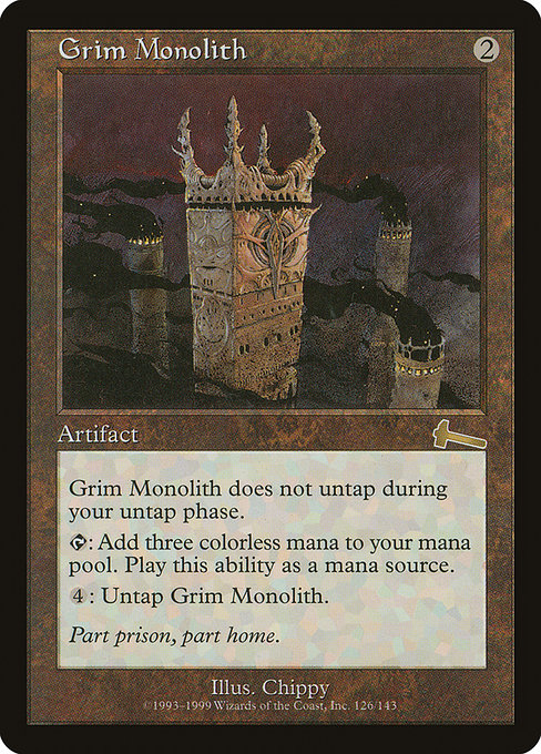 Monolito Sinistro / Grim Monolith - Magic: The Gathering - MoxLand