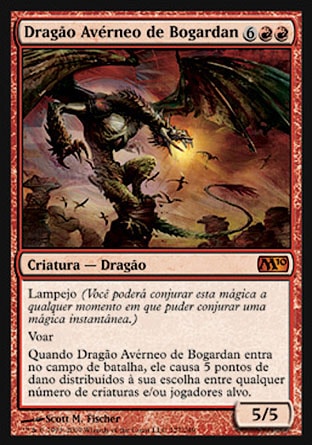 Dragão Avérneo de Bogardan / Bogardan Hellkite - Magic: The Gathering - MoxLand