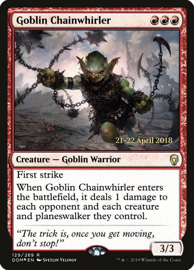 Goblin Lança-correntes / Goblin Chainwhirler - Magic: The Gathering - MoxLand