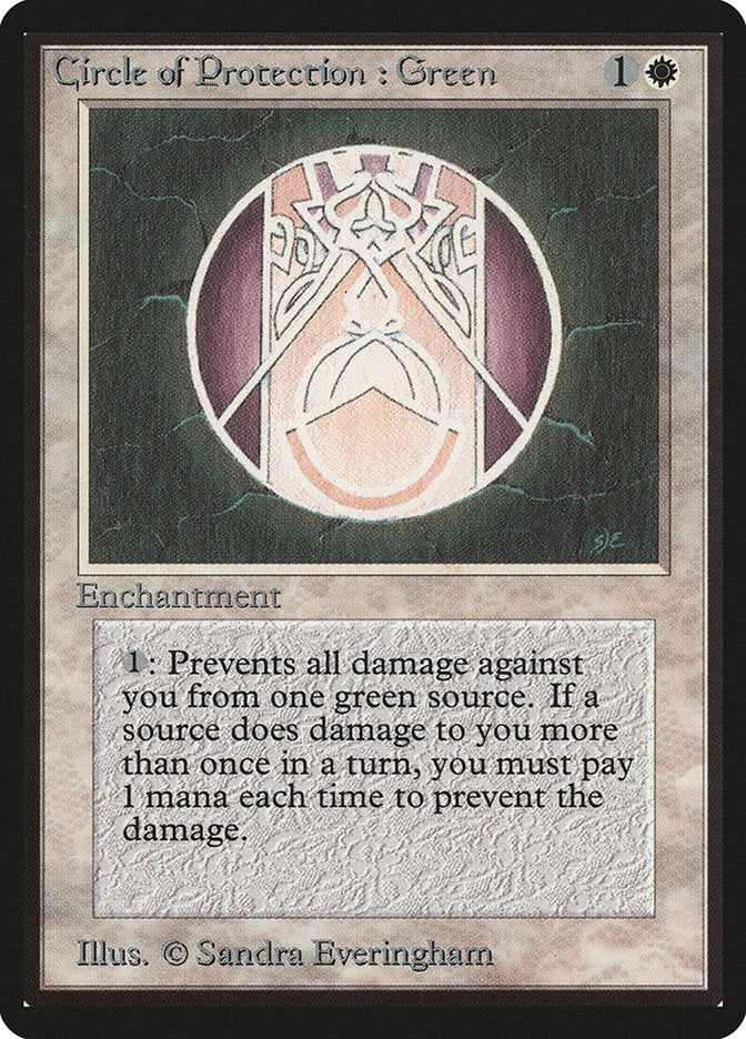 Círculo de Proteção: Verde / Circle of Protection: Green - Magic: The Gathering - MoxLand