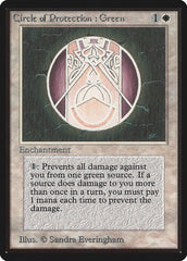 Círculo de Proteção: Verde / Circle of Protection: Green - Magic: The Gathering - MoxLand