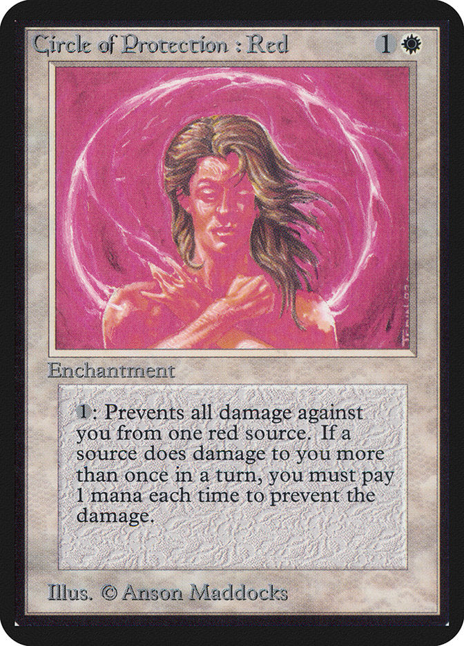 Círculo de Proteção: Vermelho / Circle of Protection: Red - Magic: The Gathering - MoxLand