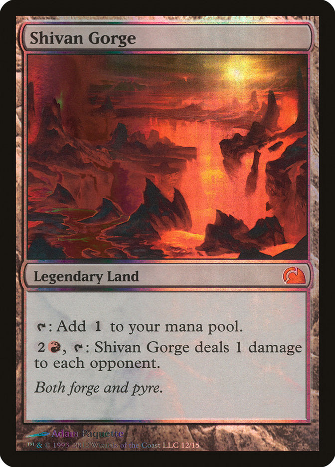 Ravina de Shiv / Shivan Gorge - Magic: The Gathering - MoxLand