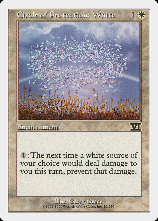 Círculo de Proteção: Branco / Circle of Protection: White - Magic: The Gathering - MoxLand
