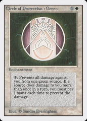 Círculo de Proteção: Verde / Circle of Protection: Green - Magic: The Gathering - MoxLand