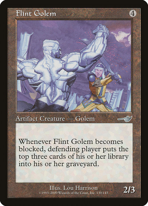 Golem de Silex / Flint Golem - Magic: The Gathering - MoxLand