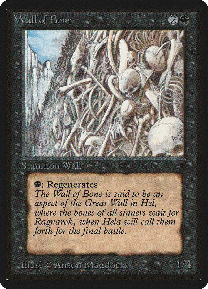 Barreira de Ossos / Wall of Bone - Magic: The Gathering - MoxLand