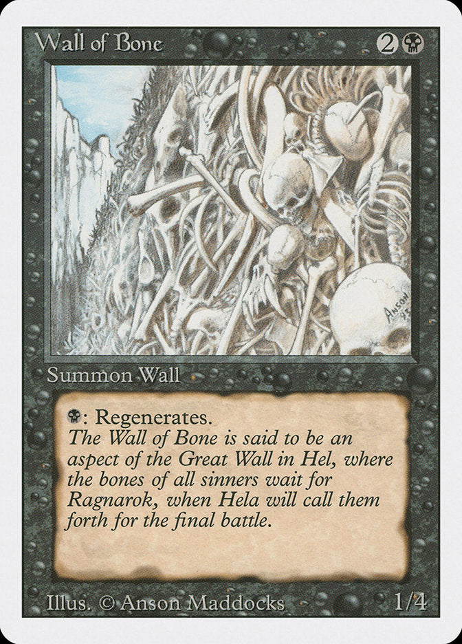 Barreira de Ossos / Wall of Bone - Magic: The Gathering - MoxLand