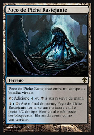 Poço de Piche Rastejante / Creeping Tar Pit - Magic: The Gathering - MoxLand