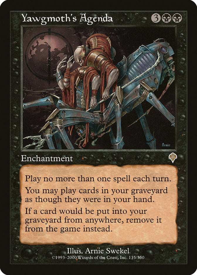 Agenda de Yawgmoth / Yawgmoth's Agenda - Magic: The Gathering - MoxLand