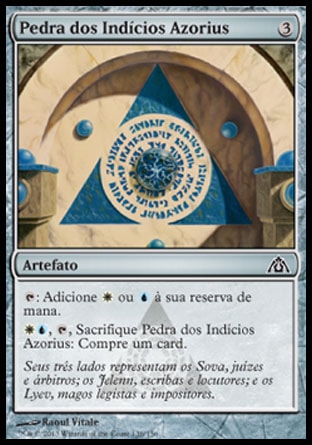 Pedra dos Indícios Azorius / Azorius Cluestone - Magic: The Gathering - MoxLand