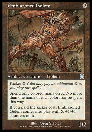 Golem Blasonado / Emblazoned Golem - Magic: The Gathering - MoxLand