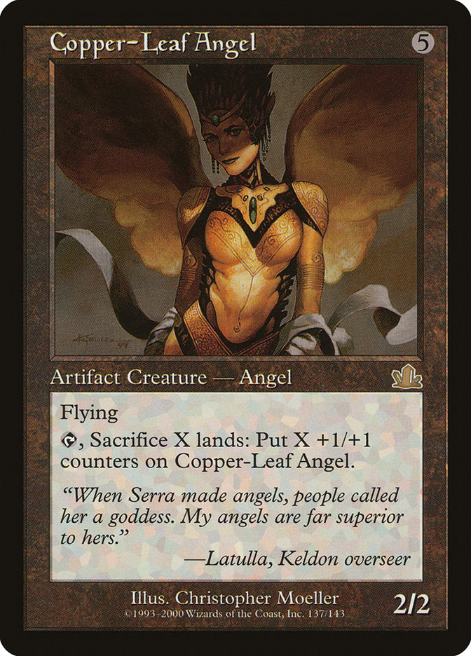 Anjo de Penas de Cobre / Copper-Leaf Angel - Magic: The Gathering - MoxLand