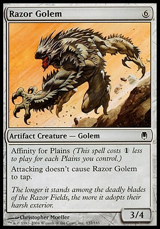 Golem de Navalha / Razor Golem - Magic: The Gathering - MoxLand