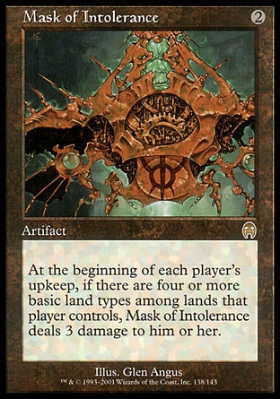 Máscara da Intolerância / Mask of Intolerance - Magic: The Gathering - MoxLand