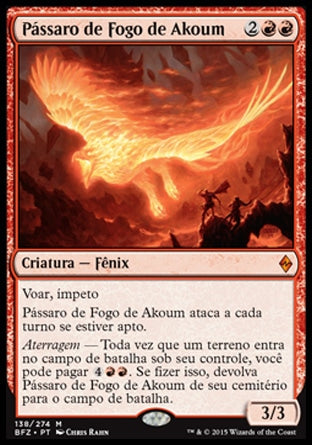 Pássaro de Fogo de Akoum / Akoum Firebird - Magic: The Gathering - MoxLand