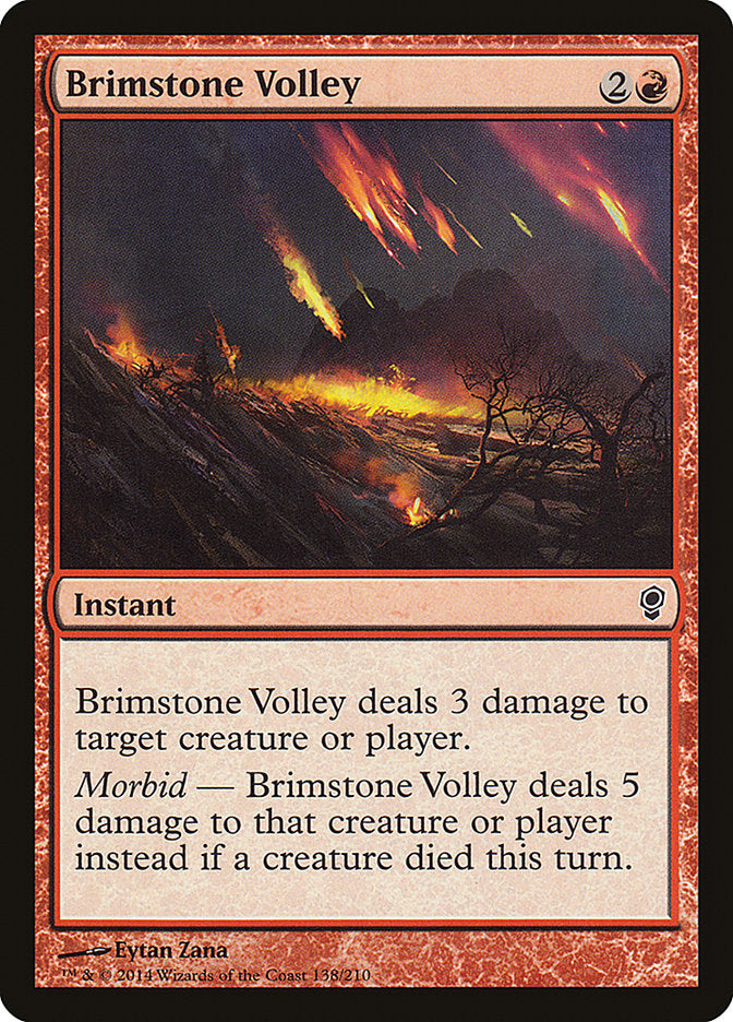 Salva de Enxofre / Brimstone Volley - Magic: The Gathering - MoxLand