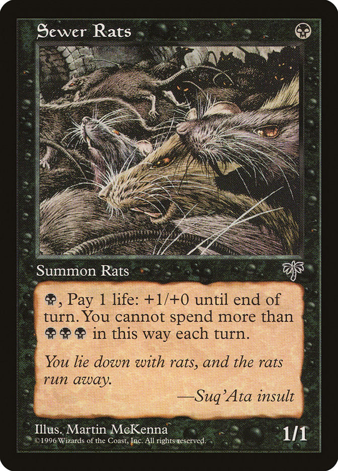 Ratos de Esgoto / Sewer Rats - Magic: The Gathering - MoxLand