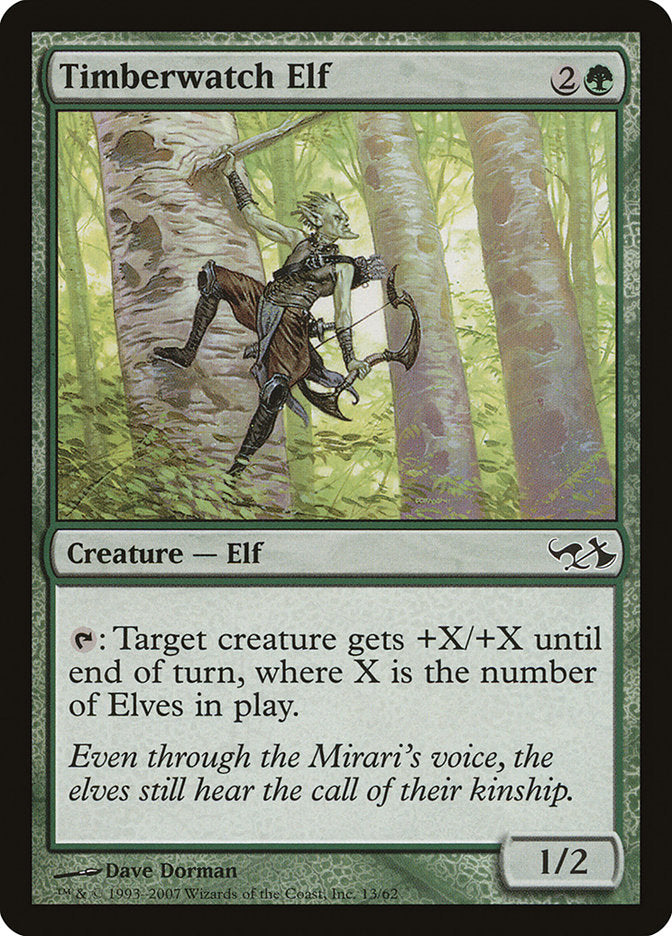 Elfo Vigia dos Pinheiros / Timberwatch Elf - Magic: The Gathering - MoxLand