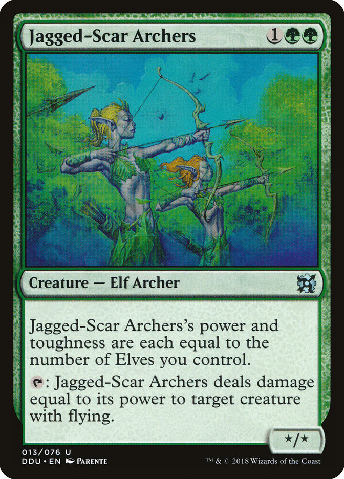 Arqueiros da Cicatriz Dentada / Jagged-Scar Archers - Magic: The Gathering - MoxLand