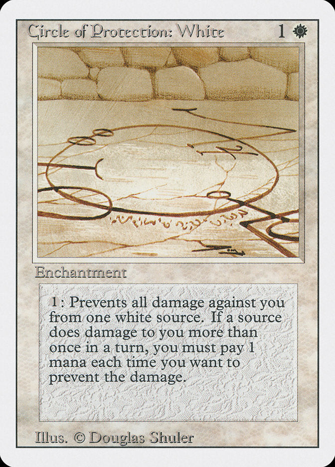 Círculo de Proteção: Branco / Circle of Protection: White - Magic: The Gathering - MoxLand