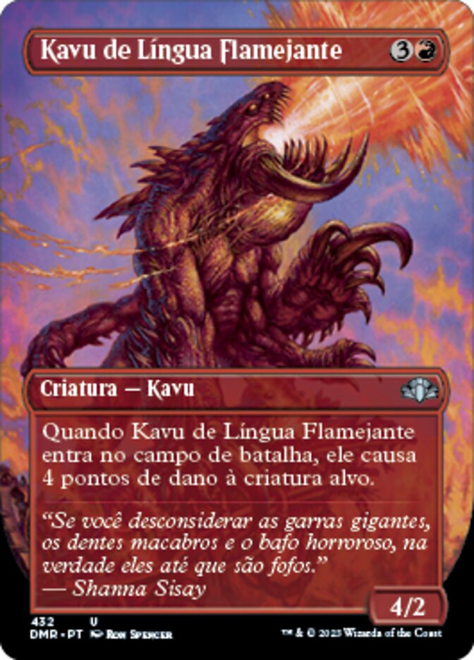 Kavu de Língua Flamejante / Flametongue Kavu - Magic: The Gathering - MoxLand