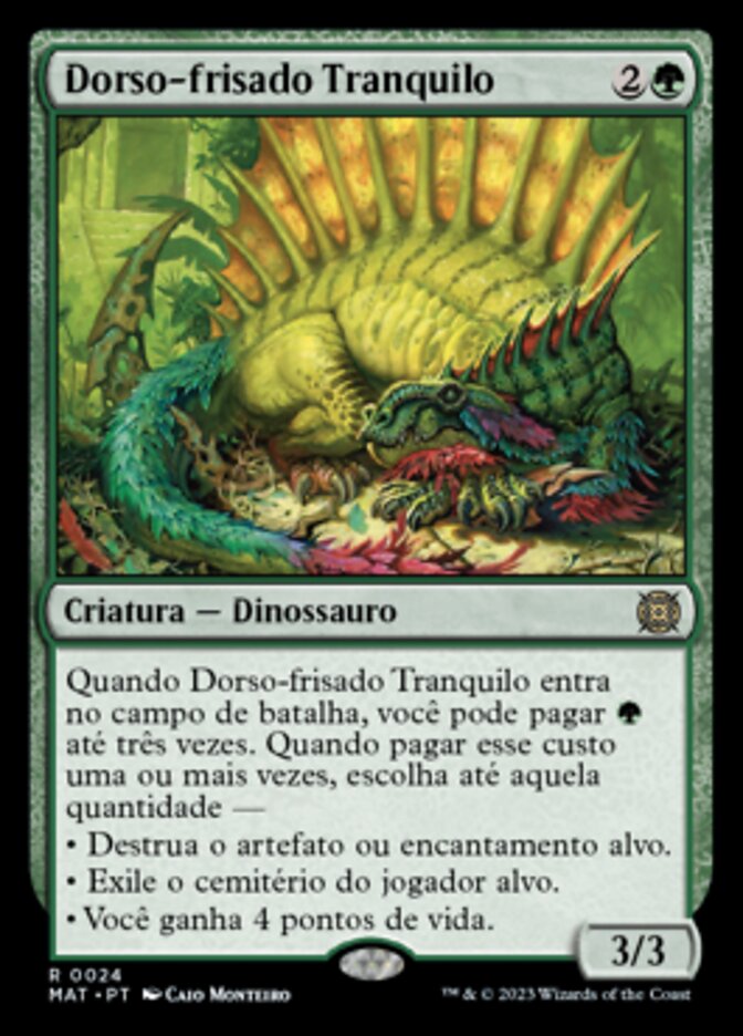 Dorso-frisado Tranquilo / Tranquil Frillback - Magic: The Gathering - MoxLand