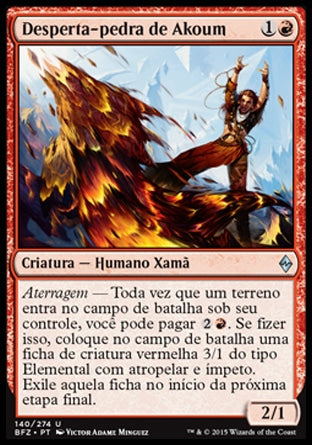 Desperta-pedra de Akoum / Akoum Stonewaker - Magic: The Gathering - MoxLand