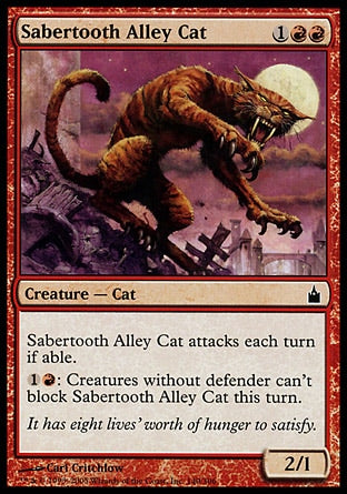 Gato Dente de Sabre / Sabertooth Alley Cat - Magic: The Gathering - MoxLand