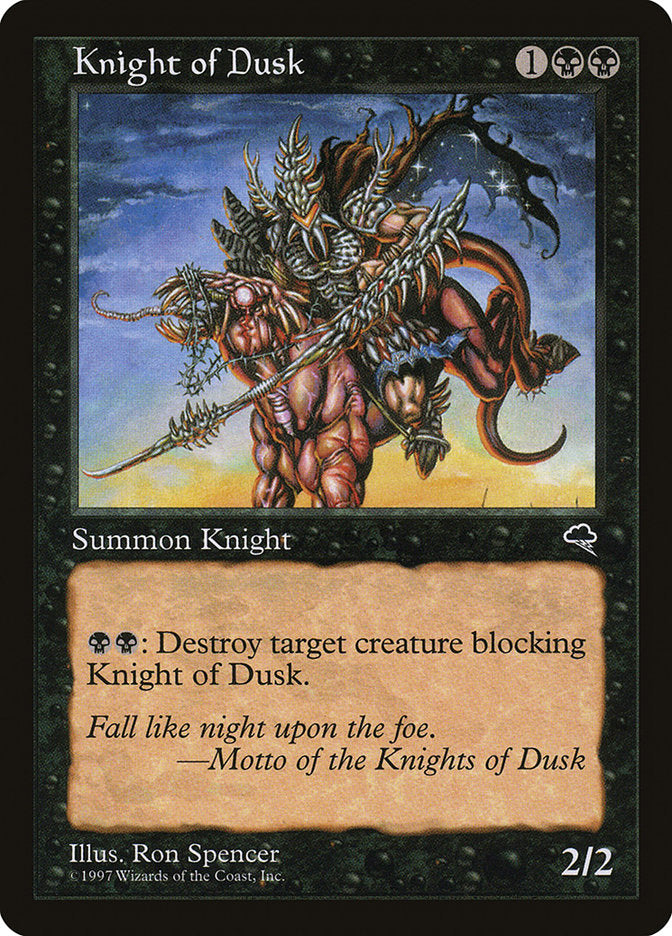 Cavaleiro do Ocaso / Knight of Dusk - Magic: The Gathering - MoxLand