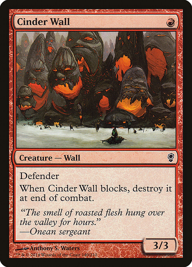 Barreira de Brasas / Cinder Wall - Magic: The Gathering - MoxLand