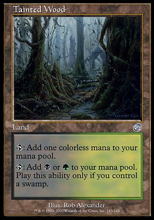 Floresta Contaminada / Tainted Wood - Magic: The Gathering - MoxLand