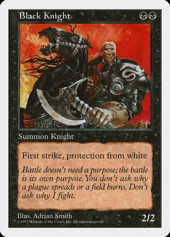 Cavaleiro Negro / Black Knight - Magic: The Gathering - MoxLand