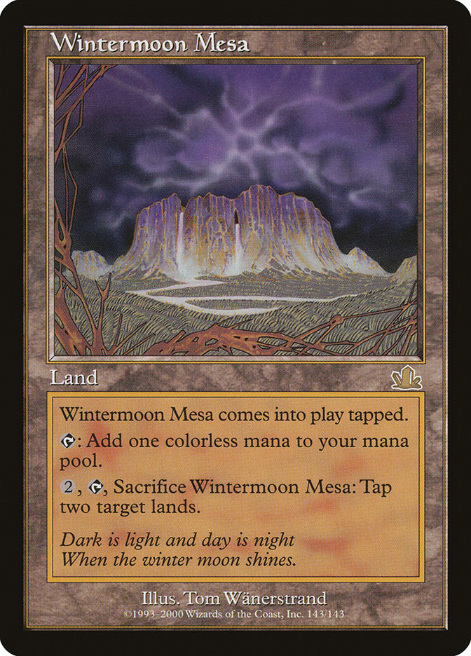 Meseta da Lua Invernal / Wintermoon Mesa - Magic: The Gathering - MoxLand